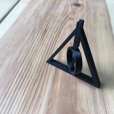 Harry potter deathly hallows rotating pendant