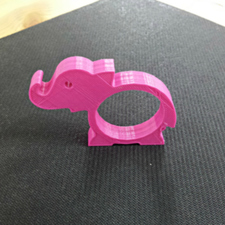 Elephant napkin ring