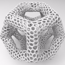 A cytoskeleton of a dodecahedron