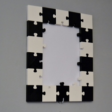 Puzzle photo frame