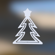Christmas tree bookmark