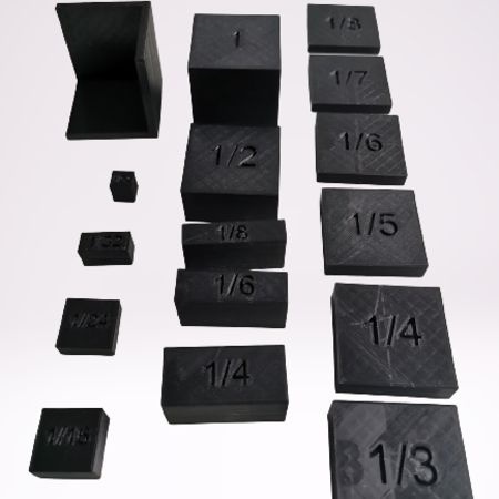 3d fraction blocks