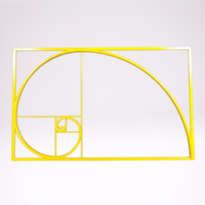 Fibonacci spiral a template